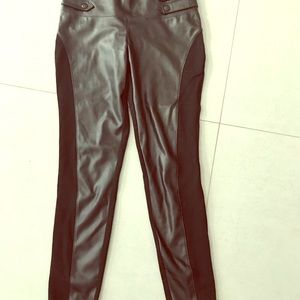 Size s Bebe Faux leather pants. High waisted.